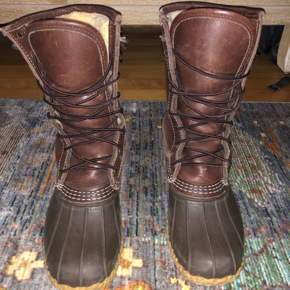 L.L. Bean Shearling lined boots